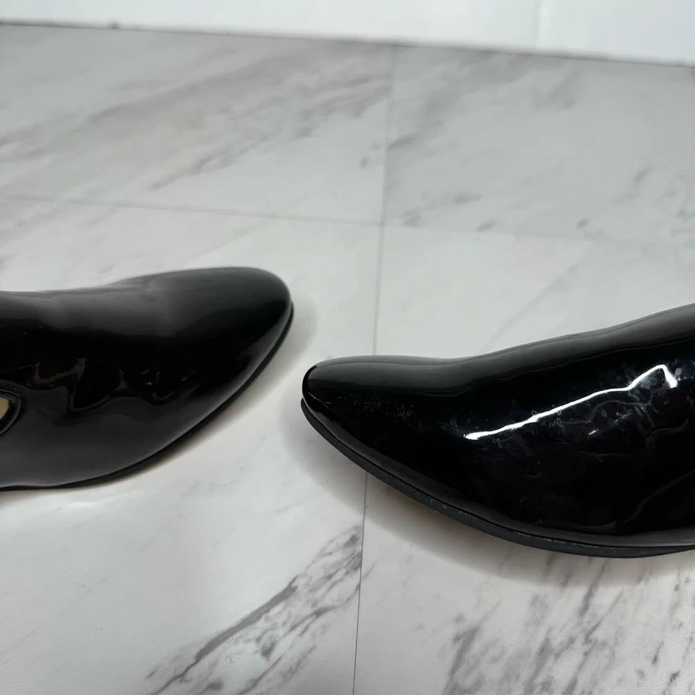 Marc Fisher Abree Black Patent Leather Loafer 6M